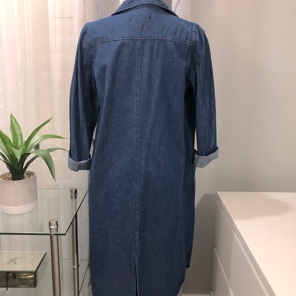 Dark Denim Blazer Dress - Picture 3 of 4